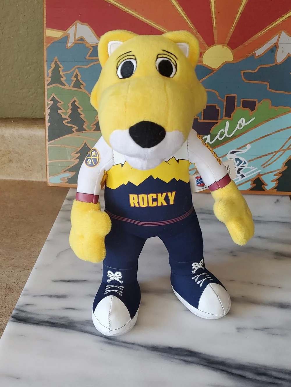 Bleacher Creature Rocky Plush Mascot Denver Nuggets